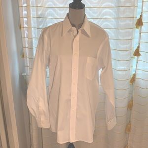 White Collared Button Down Dress Shirt